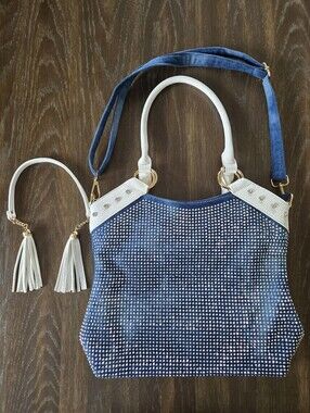 🧿 Manocchio Blue Denim Handbag